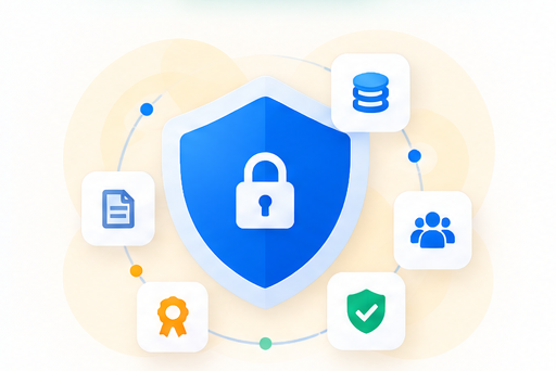 A shield and a lock